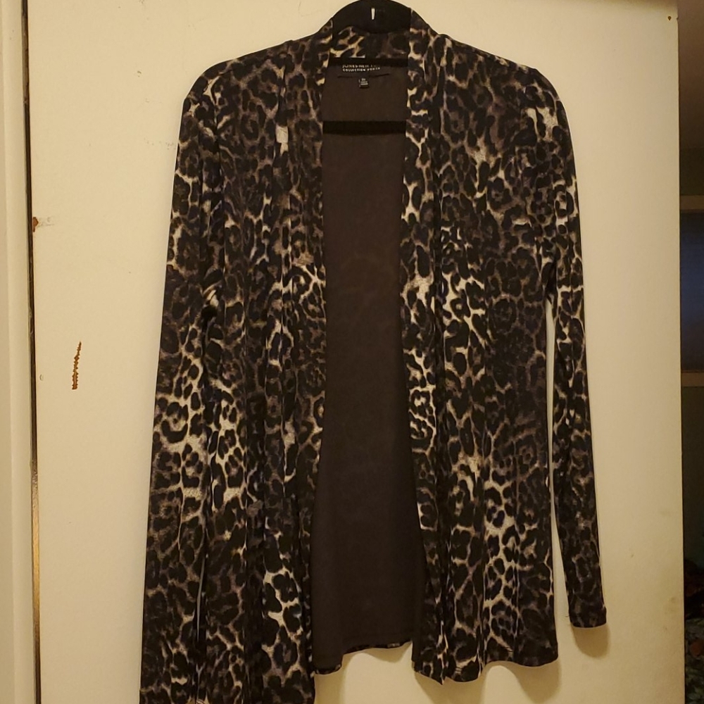 Leopars print cardigan